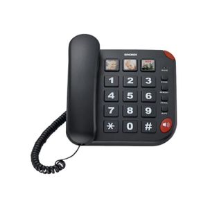 BRONDI TELEPHONE FILAIRE RETRO NOIR - Spotvision