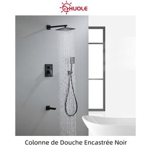 COLONNE DE DOUCHE Colonne de Douche Encastrée Noir en Cuivre - HUOLE