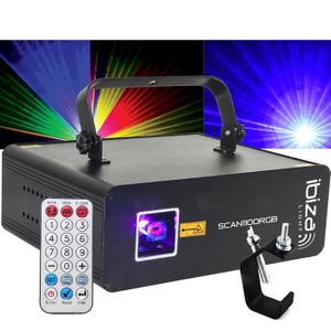 ECLAIRAGE LASER Laser - Ibiza Light SCAN1100RGB - 5 ou 34 canaux D