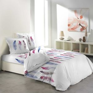 240 x 220 cm Imprime 57 Fils Allover inkala Ligne Douceur CDaffaires So Parure 3 p
