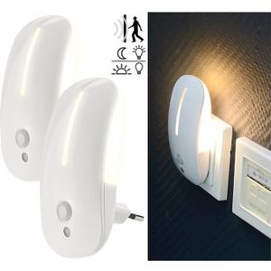 XVZ Veilleuse LED, 2 Pièces Veilleuse Prise Electrique avec 3 Modes  d'éclairage, Veilleuse Enfant Detecteur Mouvement pour Chambre, salle de  bain, Cuisine, Couloir, Escalier : : Luminaires et Éclairage