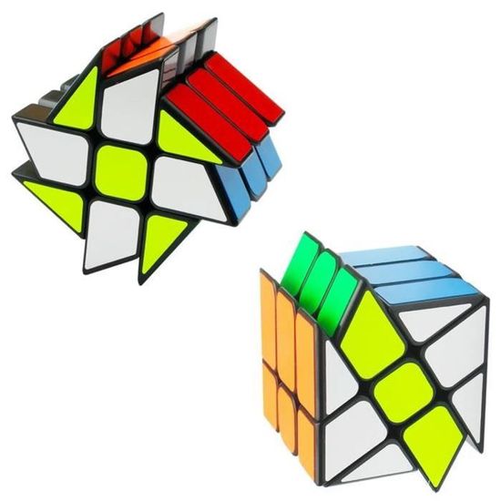 Creative Folding Panda Magic Cube Toy For Kids, 3D Flips Magic Cube Set, Stress Anxiety Relief Fidget Cube, Transforms Puzzle Cubes For Travel, Fidget Slider Nice Gifts For Kids And Adults(2PCS(A
