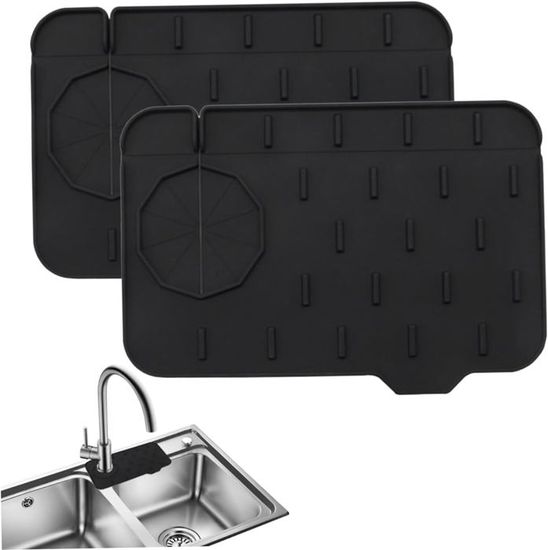 Gardien D'Évier De Cuisine, 2Pcs Silicone Évier Robinet Manche Poignée