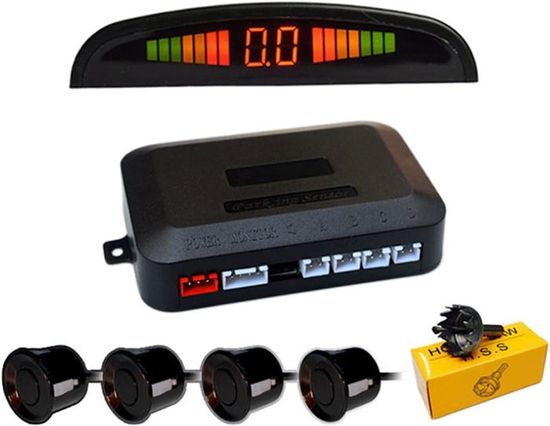 Capteur Radar De Recul Voiture - 4 Capteurs Ultrasoniques, Détection 2,3 M - Facile à Installer, Universel