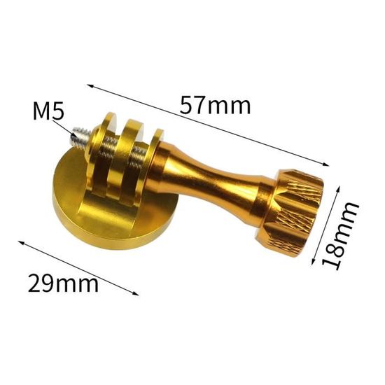Adaptateur Pivotant 360° Pour Trépied - Compatible GoPro Hero 7/6/5/4, DJI Osmo Action, Xiaomi Yi - Alliage D'aluminium - 10