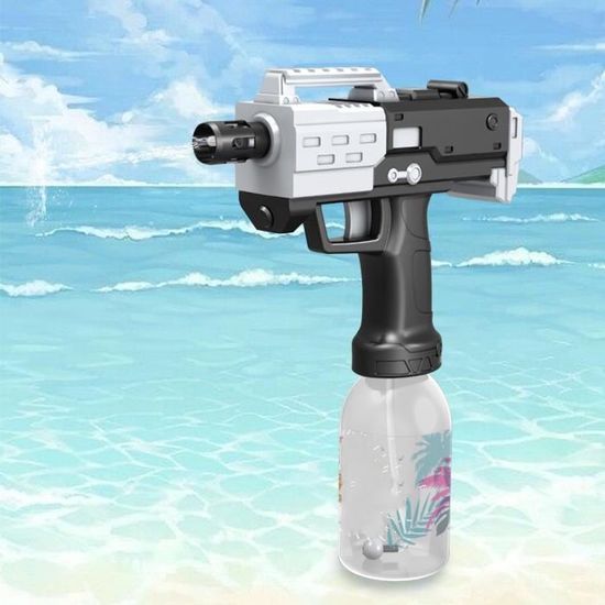 Pistolet à Eau électrique Automatique - 58cc + 434cc, Portée 9.75 M, Rechargeable, Bleu