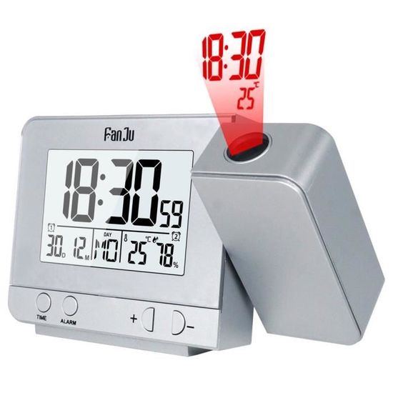 Rétro-éclairage LED Station météo Thermomètre numérique sans Fil hygromètre/extérieur Horloge Température hygromètre Censhaorme 