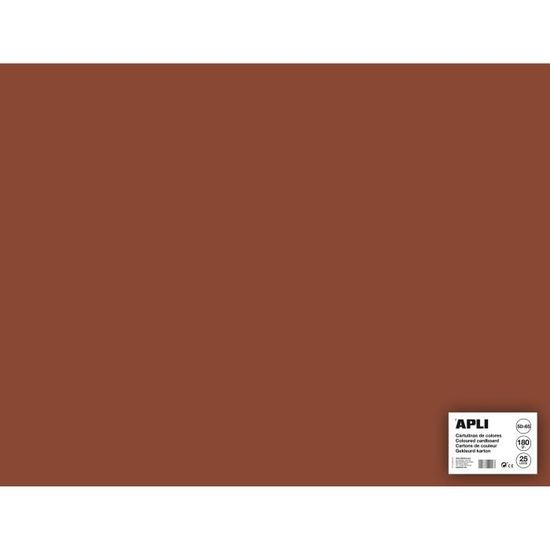 APLI 016503 Set 25 Blatt Karton 500x650 Mm – Vanille-Farbe, 170 G/m², Säurefrei Für Basteln & Scrapbooking