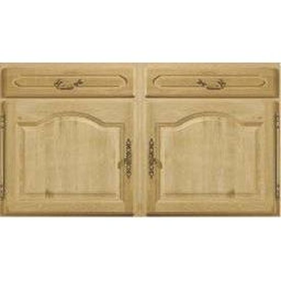 Facade 71 3x120 2portes 2tiroirs Bourgogne Brute Achat Vente