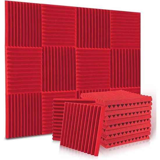 12 Polyurethane Wedge Panneaux Mousse Acoustiques Correction Phonique — free download