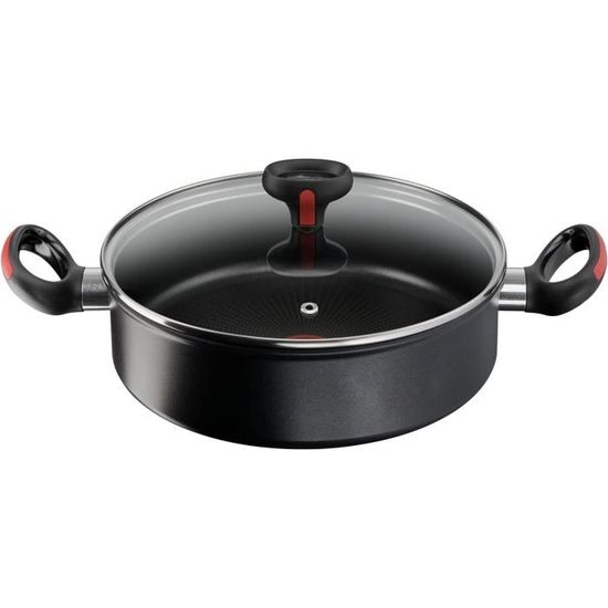 Casserole Lagostina Tempra 16cm - Anti-adhésive Titan - Compatible Induction - Manche Longue