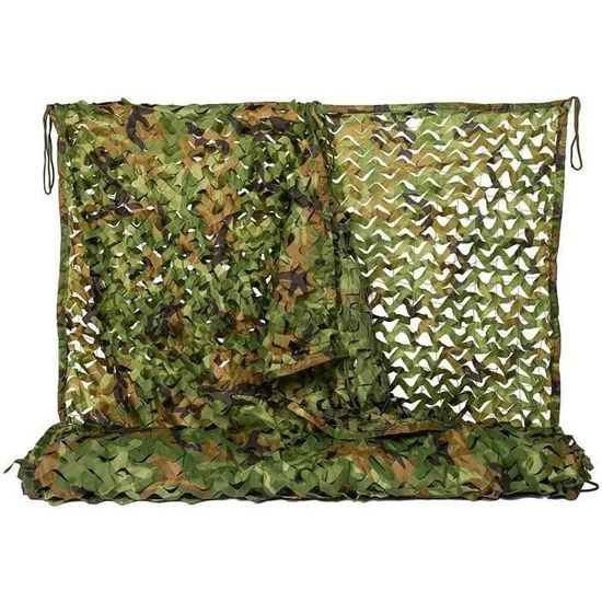 Filet De Camouflage 6x6m - Pour Chasse, Jardin, Terrasse, Camping Et Décoration Extérieure