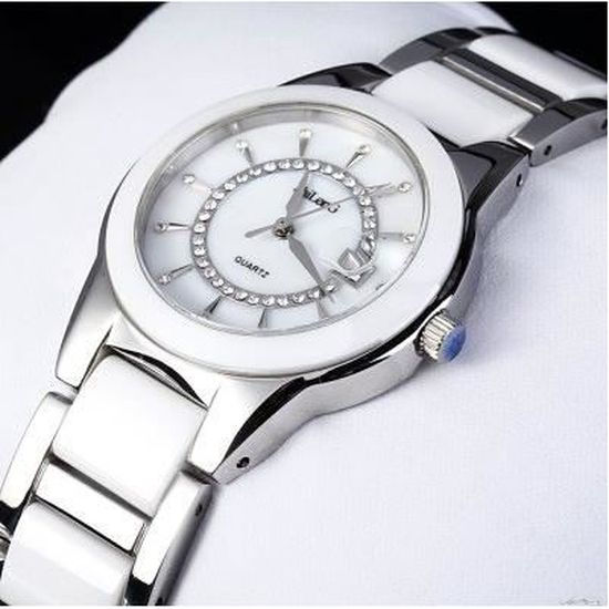 Montre Femme Style CHIC Verre en Saphir Mouvement QUARTZ Bracelet en — free download