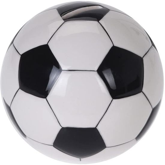 Tirelire Motif Football En Céramique - 12 Cm - Réutilisable