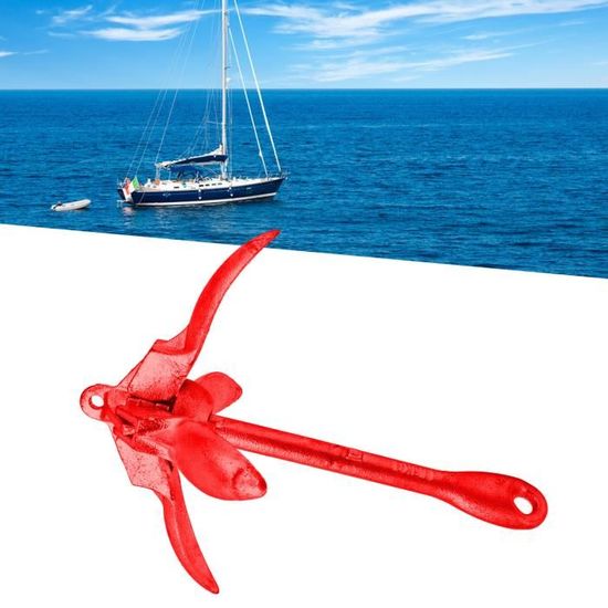 Ancre grappin pliable avec chaîne et cordage - Équipement nautisme