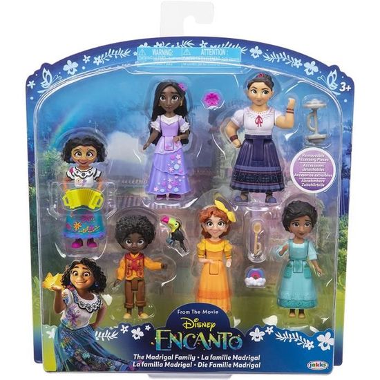 Figurines Disney Encanto - La Famille Madrigal - JAKKS PACIFIC - 6pcs articulées 8cm + accessoires