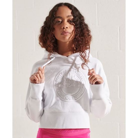 Sweat à Capuche SuperDry Vintage VL Classic Hood - Gris - - nu