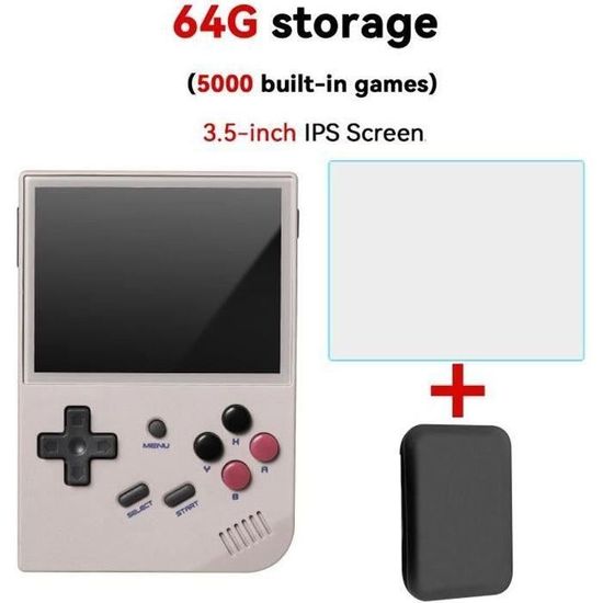 Console Rétro Portable R36XX – 22000+ Jeux, 12 Émulateurs, Écran IPS 3.5″ 640x480, Batterie 3000mAh, Linux Open Source