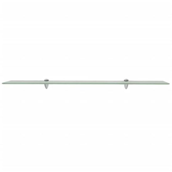 Lot De 2 Étagères En Verre Trempé Bords Biseautés - 10" X 36" X 3/16", Claire, Neuf