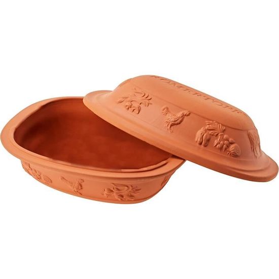 Römertopf Cocotte Rustico In Terracotta - 2,5 Kg, Per 2-4 Persone, Cucina Sana - Foto 8
