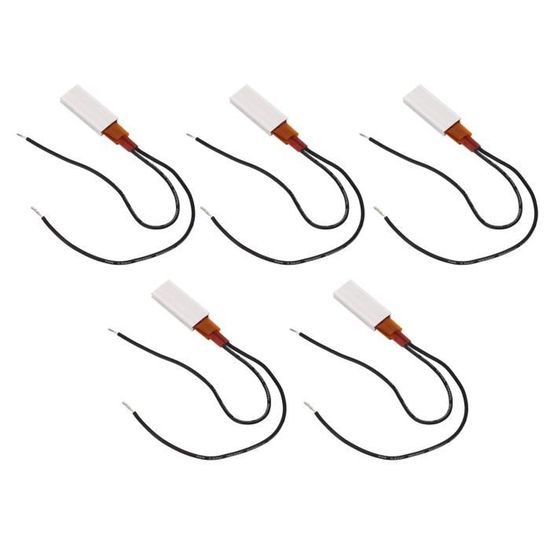 5 éléments Chauffants Céramique 128x3.7mm - Tige Chauffante 300W 220V, Pour Projets DIY, Chauffage