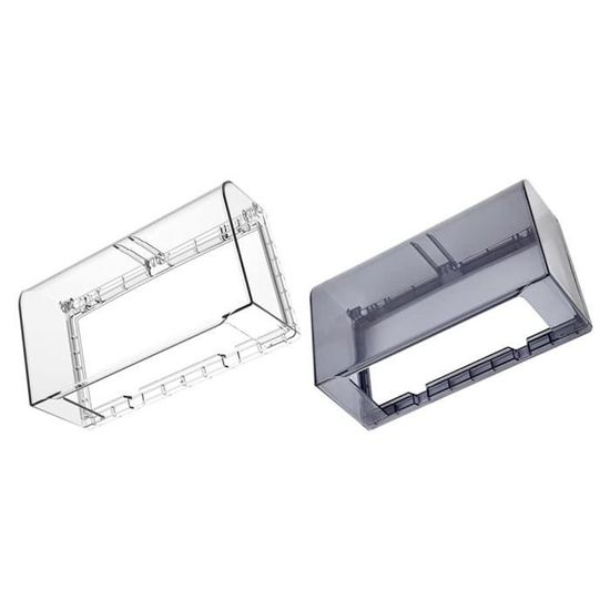 Lot De 2 Boîtes Étanches Pour Prises Électriques – Cache Prise Étanche UE Standard, Blanc, Anti-Enfant & Anti-Eclaboussures