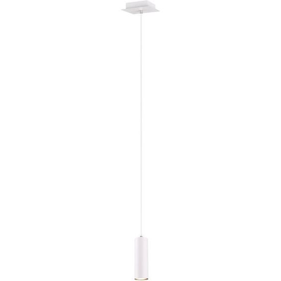 Trio lampe suspendue Marley 150 cm GU10 acier 35W acier blanc