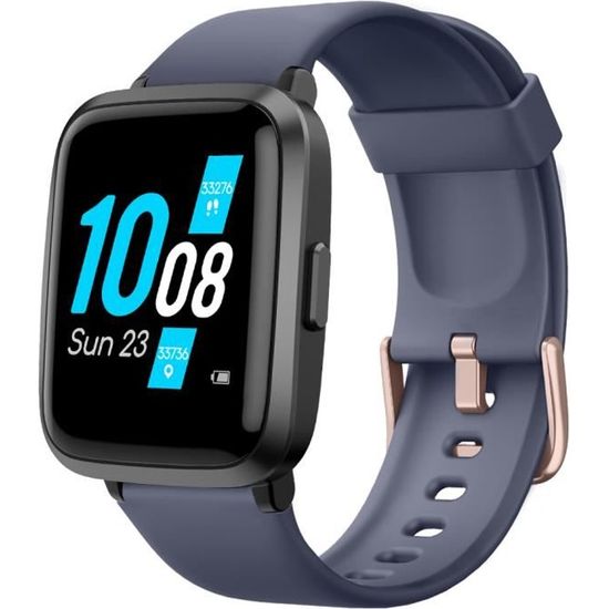 Montre connectée femme smartwatch suivi sommeil cardio pression artérielle  bleu yonis YONIS Y-11891-Bleu Pas Cher 