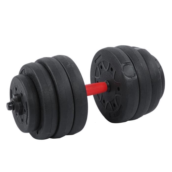 Barre de Musculation avec Poids 20 kg , Barre d'Haltères, Barre à Disques HB045