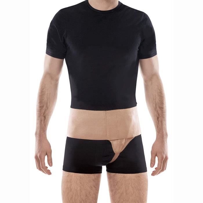 Ceinture pour hernie inguinale gauche du groupe TOROS - Beige moyen