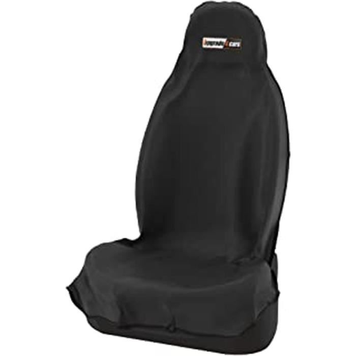 Housse de Siege Voiture Universelle Avant Individuel Noir Impermeable pour Sport Chien Enfant Conducteur Protection Siège Auto Unive