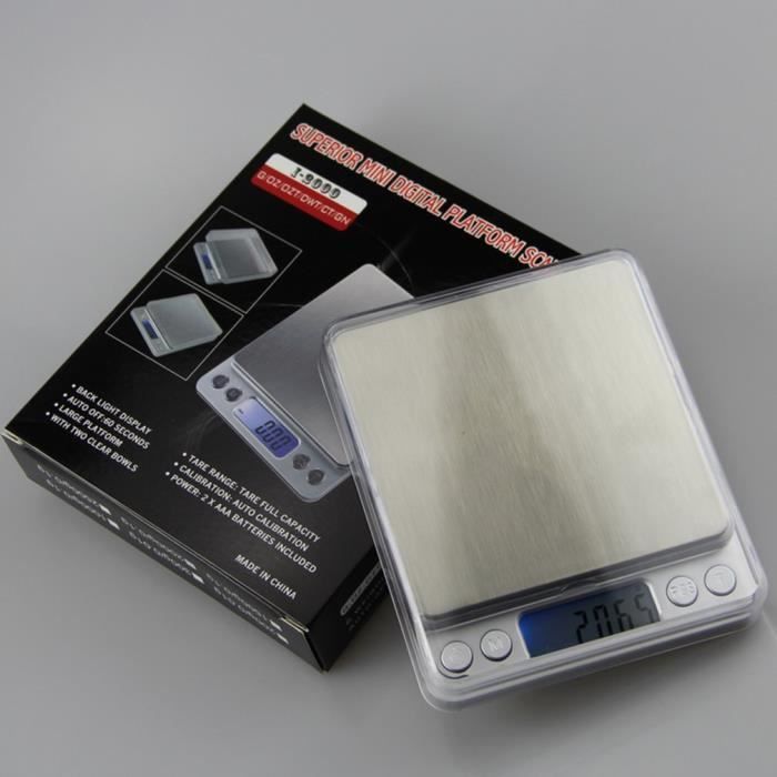 Balance de précision pro 0.01 g / Max 500gr - 2 plateaux de pesée