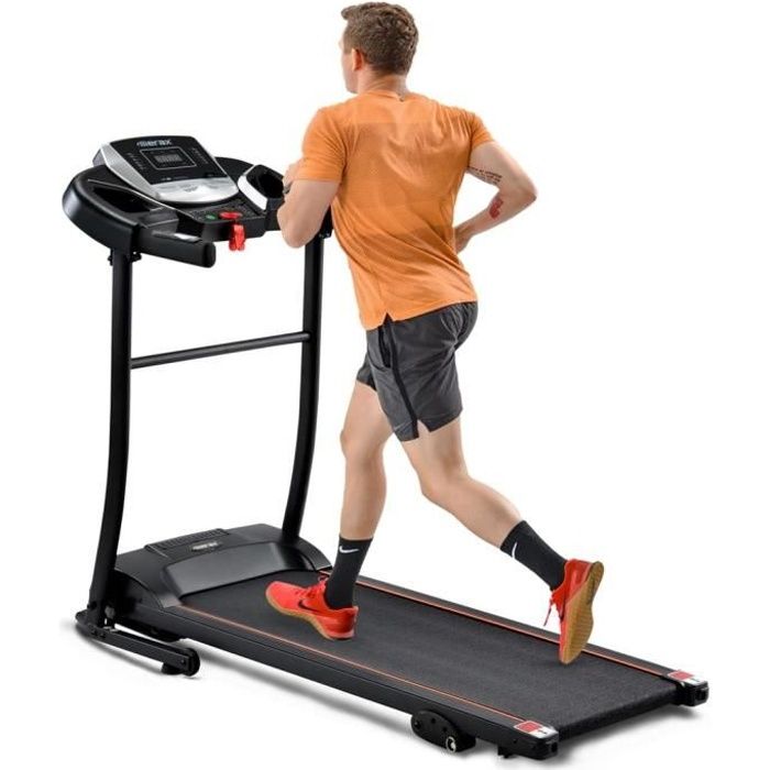 Merax Tapis de Course Pliable Electrique Motorisé 12 Programmes, 12 km/h avec Connexion Audio AUX, USB, Bluetooth, Inclinable 15%