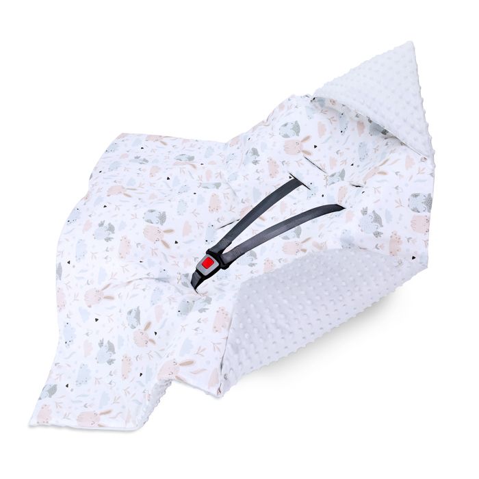Couverture bébé pour nid d'ange siège Auto Bebe Été-Printemps 90x90 cm - Poussette Ressort été chanceliere Hibou
