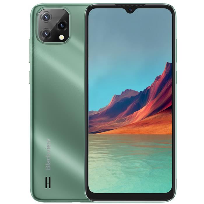 BLACKVIEW A55 Smartphone 3Go + 16 Go Batterie 4780mA Écran 6.52'' MT6761V Quad Core Android 11 Téléphone portable 4G - Vert