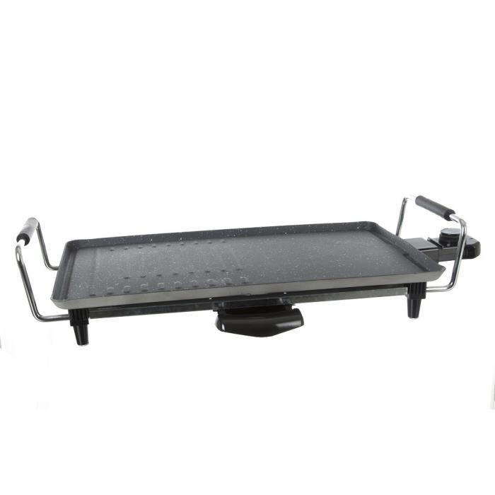 Plancha de table électrique 45cm revetement pierre