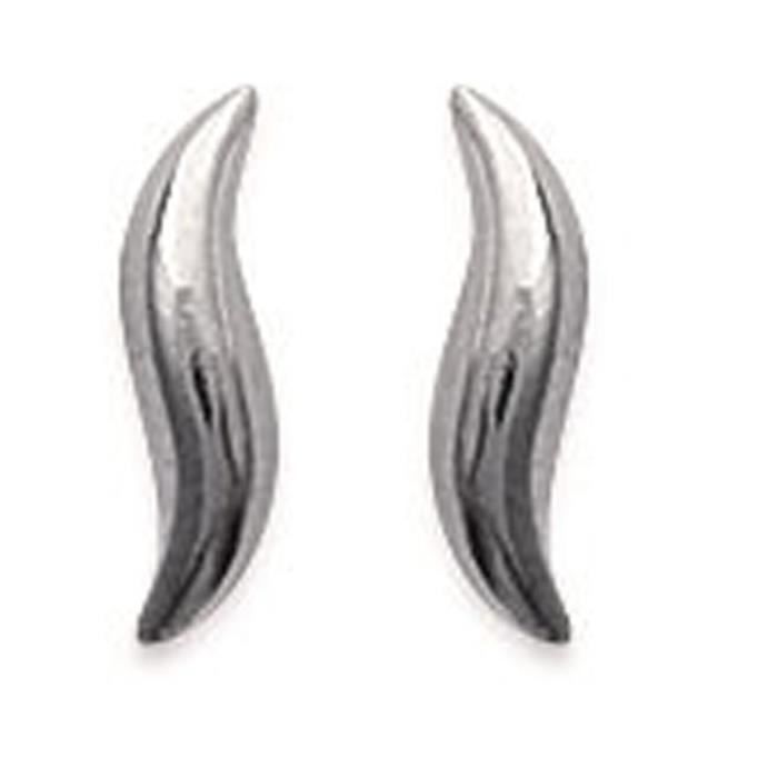 Boucles d'Oreilles en argent 925-000 Forme Vagues
