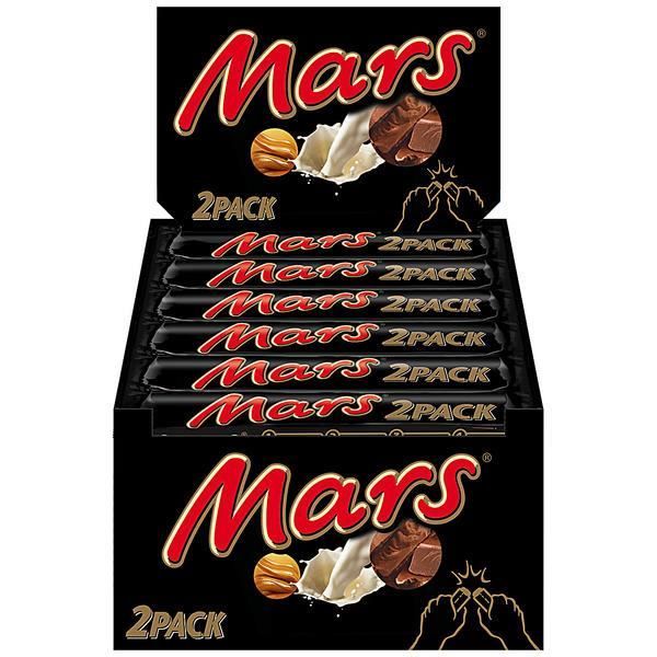 Mars Classic 2Pack Chocolat Barres 24 x 2/35g