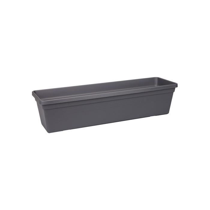 ELHO Balconnière Green Basics 40 - Extérieur & Balcon - L 16,5 x W 39 x H 13,7 cm - Vivre noir