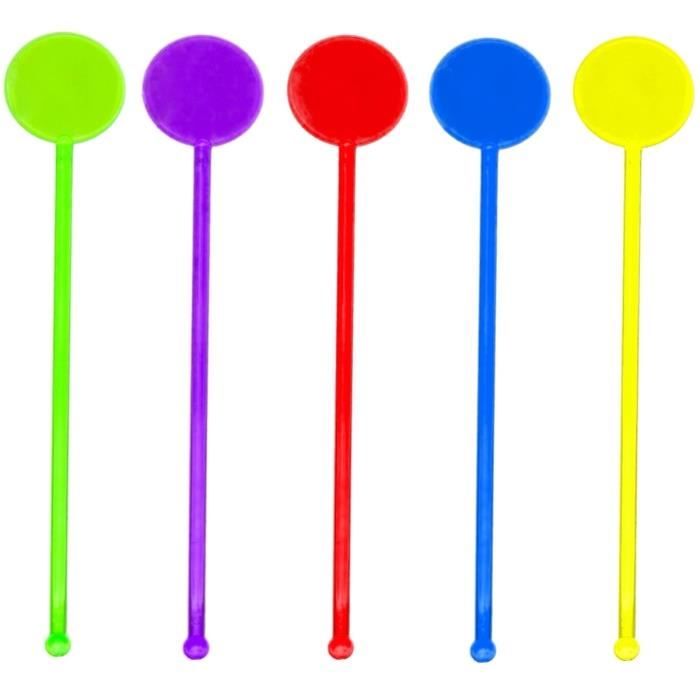 Set Lot 20 Touilleurs A Cocktail Design Fluo Cuillères Mélangeur