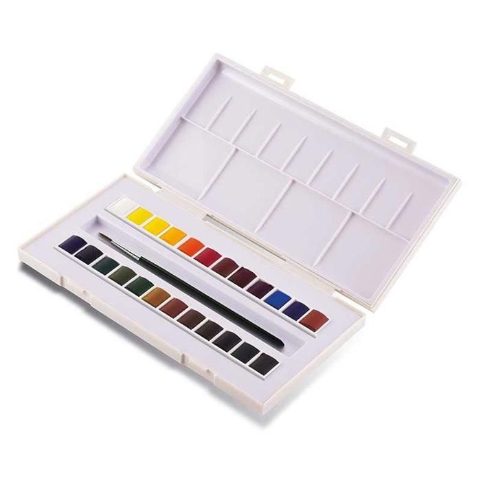 Boîte aquarelle-extra fine La petite Aquarelle 24 1/2 godets - Sennelier