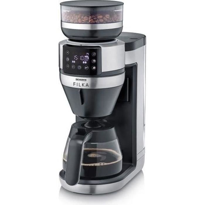 SEVERIN Cafetière filtre automatique FILKA verseuse en verre, Adapte la quantité d'eau à votre envie : mug, tasse ou verseuse KA4850
