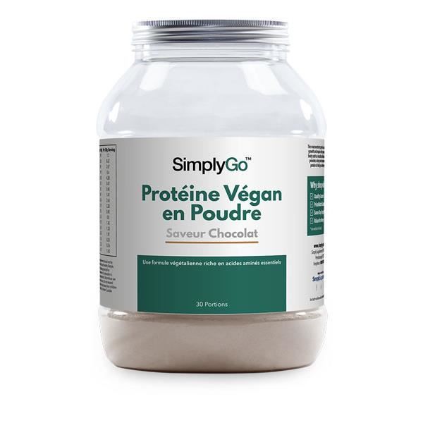 Protéines Vegan en Poudre (Chocolat) 900g - Protéine de Pois, de Chanvre & Graines de Courge Torréfiées - SimplySupplements