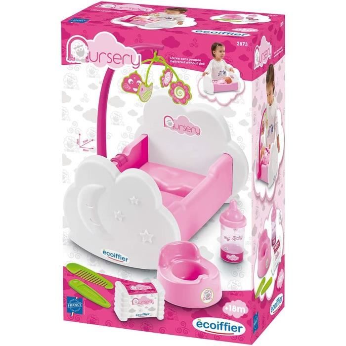 Jouets Écoiffier - 2873 - Lit Poupon + Accessoires - Dès 18 Mois - Fabriqué en France570