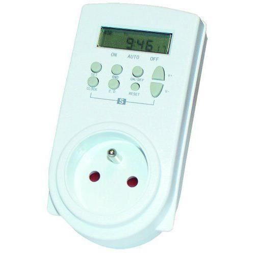VOLTMAN Prise programmable digitale - 230V AC 50 Hz - 16 A