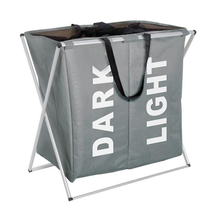 Collecteur de linge Duo Gris - 3440032100