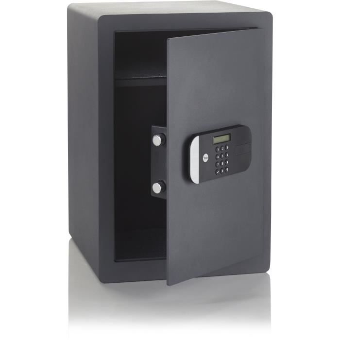 YALE Coffre-fort haute sécurité à serrure électronique (Certifié SKG), format professionnel H.52 x l.35 x P.36 cm (49,8 L)