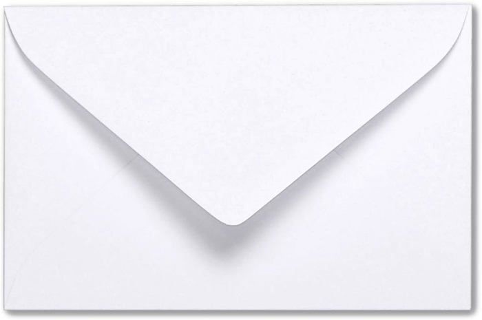 40 Cartes Pliables Blanches 300g/m² + 40 Enveloppes 120g/m² – 16×10,9 Cm Pliée – Scellement Humide – Pour Vœux, Invitations, DIY