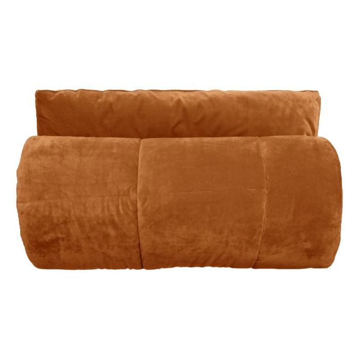 Plaid matelassé velours Moki 150 x 150 cm Vent du sud - Moki Camel Plaid matelassé velours Moki 150 x 150 cm Vent du sud - Moki Camel