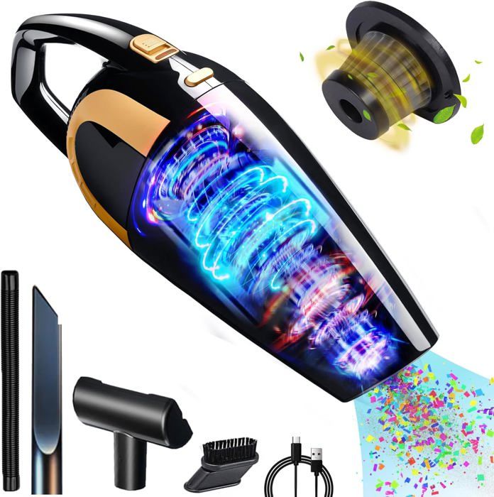 Aspirateur à Main Sans Fil YOUNICE - 16000Pa, 3 Vitesses, Batterie 6000mAh | Pour Voiture, Maison, Portable